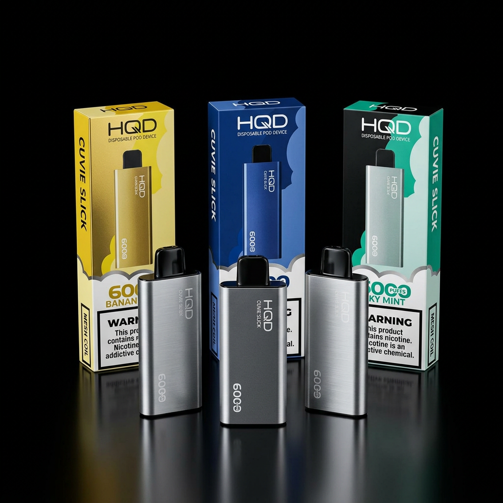 HQD V1 disposable pod vape 30 pack in multiple flavors and colors with compact portable design and 5 percent nicotine strength