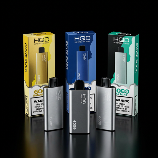 HQD V1 disposable pod vape 30 pack in multiple flavors and colors with compact portable design and 5 percent nicotine strength